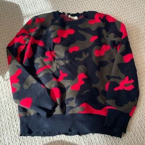 Camo sweater